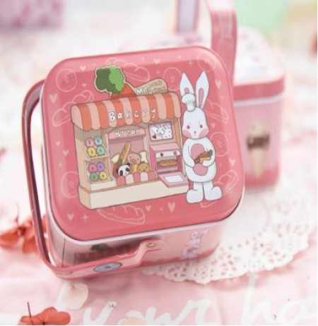 Pink Rabbit Tin 1