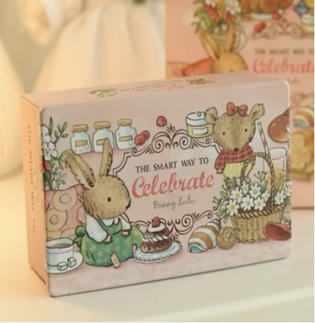 Celebrate Pink Rabbit Tin