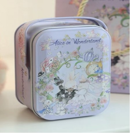 Alice in Wonderland Purple Tin