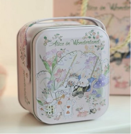Alice in Wonderland Pink Tin